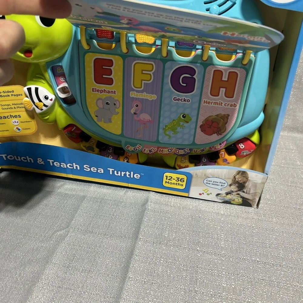 VTech Touch andVTech Touch and Teach Sea Turtle Interactive Learning Book, Green